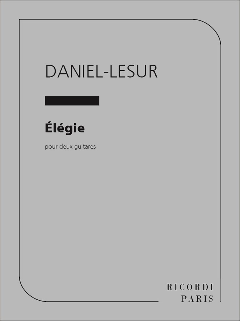 Elegie 2 Guitares